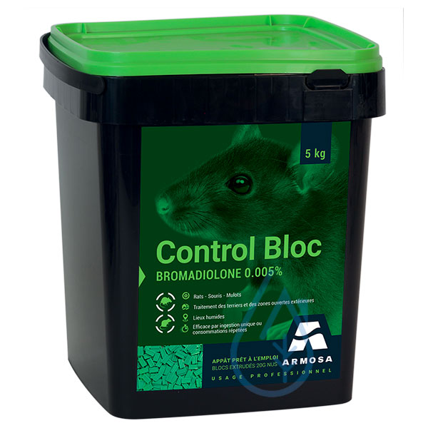 Bloc raticide professionnel